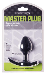 Perfectfit Brand Master Plug, Pfblend, Tpr/Polypropylene, Strap Compatible, Extended Wear, Black, Small Size Range Plug