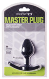 Perfectfit Brand Master Plug, Pfblend, Tpr/Polypropylene, Strap Compatible, Extended Wear, Black, Small Size Range Plug