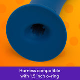 Lovehoney Curved Dildo - 9 Inch with Suction Cup - Flexible Anal Dildo for Men and Women - Harness Compatible Strap On - Smooth