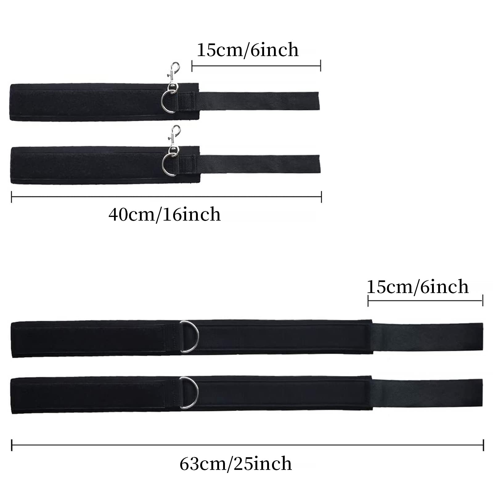 Sex Bondage Wrist & Thigh Cuffs BDSM Restraints Set, Sex Toys for Women with Adjustable Leg Straps Handcuffs for Couple Beginner