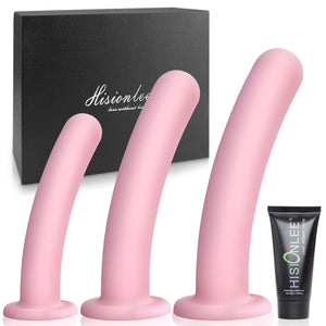 Anal Dildo Anal Plug Trainer Kit, 3 Sizes Butt Plug Training Silicone Dildo Anal Toys with Strong Suction Cup Adult Toys Prostat