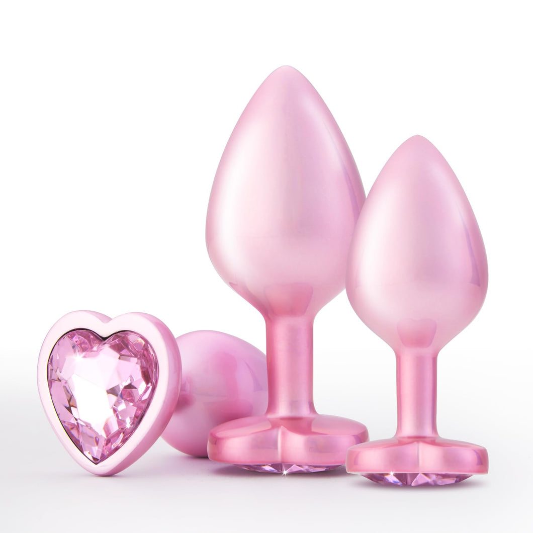 Anal Butt Plug Sex Toys - UTIMI Anus Plug with Crystal Diamond Base Adult Anal Trainer Kit Anal Bead for Women Men and Beginners