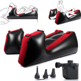 Inflatable Sex Sofa Chair with Electric Air Pump, Yocare Sex Bondage Furniture Ramp Cushion, Couples BDSM Toys Deeper Position S