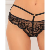 2 Pc Thats Rich Choker Bra Set  Smallmedium  Black