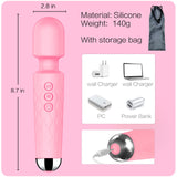 SANJIANKE Vibrator Wand, Female Adult Sex Toys, Wand Massager, Clit Stimulator Sex Toy,Vibrator Dildo, with 8 Speeds of Pleasure