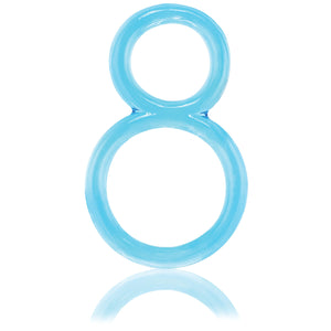 Screaming O Ofinity Cock Ring, Blue - Double Cock Ring - Penis Ring, Stretchy, Comfortable Pleasure Ring - Couple Sex Toys, Dick