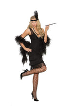 Elegant Moments Em-99051X Flapper - 2 Pc. Costume Black / 1X/2X