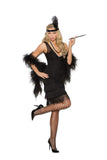 Elegant Moments Em-99051 Flapper - 2 Pc. Costume Black / L