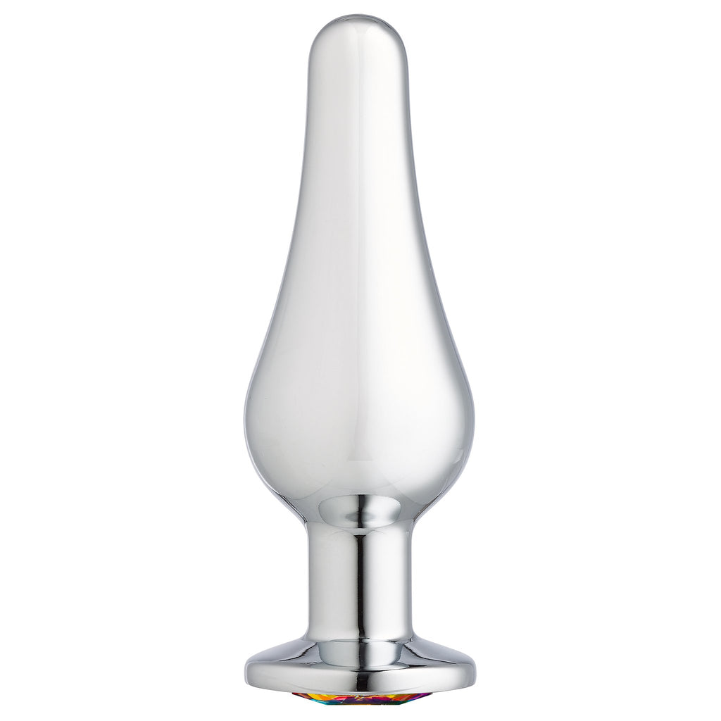 Cloud 9 Novelties Cloud 9 Novelties Gems Silver Chrome Tall Plug Small
