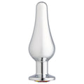 Cloud 9 Novelties Cloud 9 Novelties Gems Silver Chrome Tall Plug Small