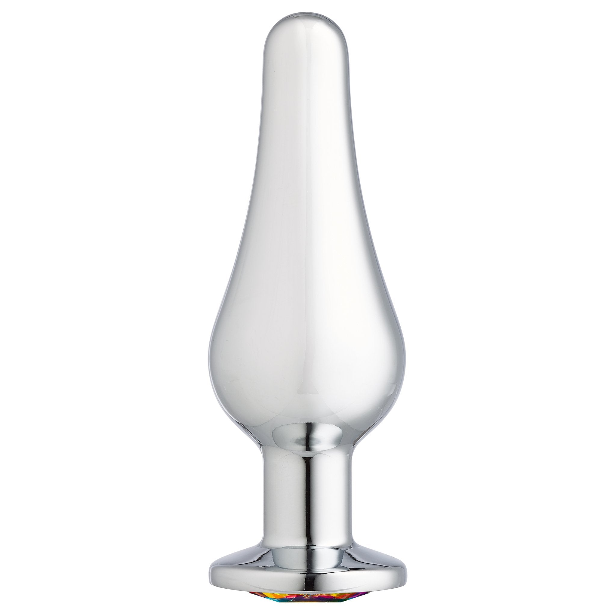 Cloud 9 Novelties Cloud 9 Novelties Gems Silver Chrome Tall Plug Small