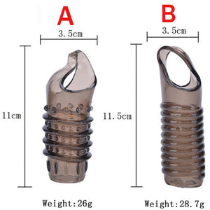 Sex Toys for Men, Penis Ring for Men Penis Sleeves, Penis Enlarge Sleeves for Couples, 2 Piece Cock Ring, Adult Toys Gift, Clear