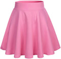 DRESSTELLS Women s Casual Mini Skater Skirts, 2025 Stretchy High Waist Aline Girls Skirt Flowy Short Plus Size Spring Easter Sk