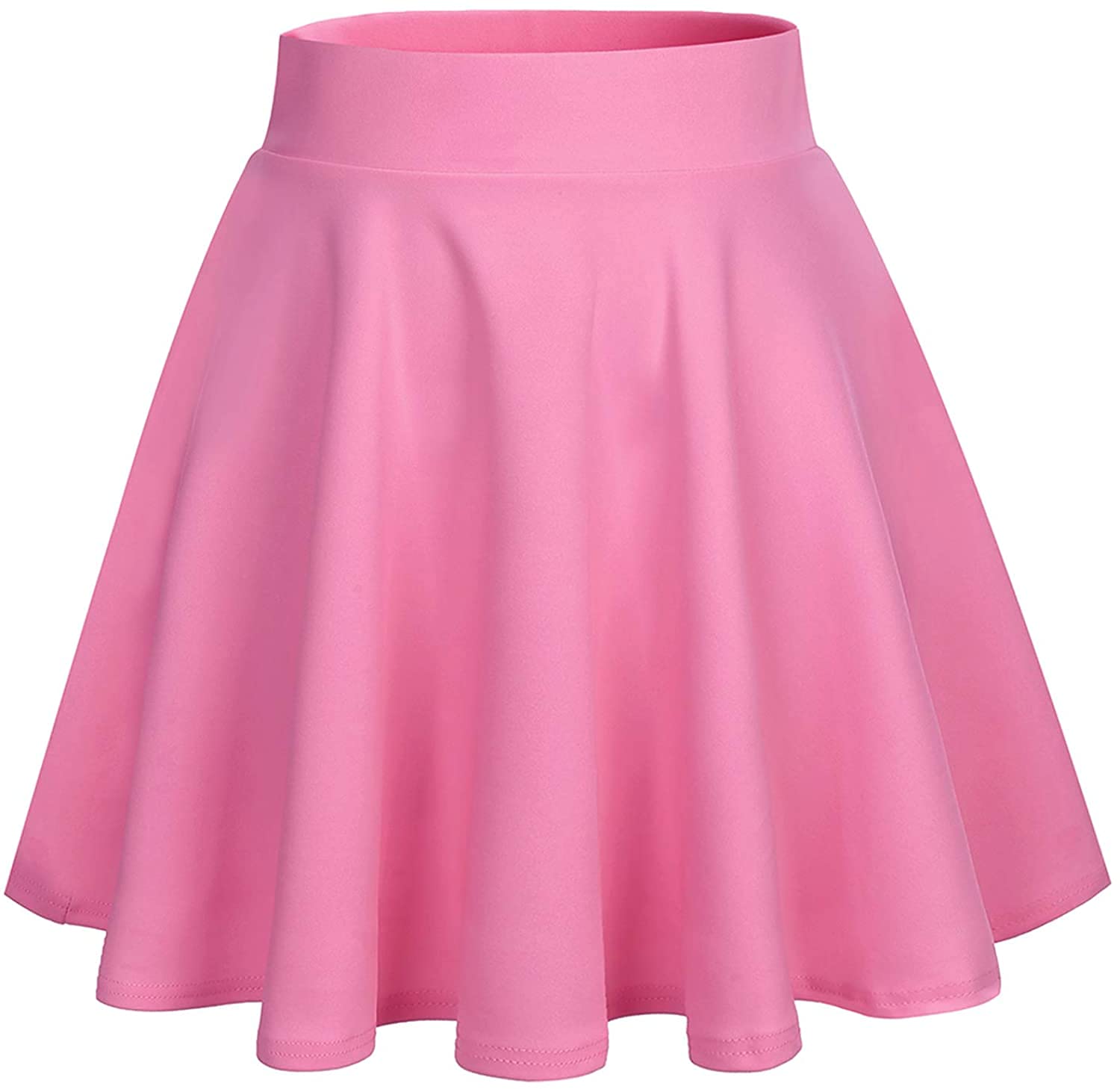 DRESSTELLS Women s Casual Mini Skater Skirts, 2025 Stretchy High Waist Aline Girls Skirt Flowy Short Plus Size Spring Easter Sk