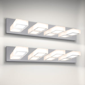 Asd Led 26 Inch Bathroom Vanity Light Fixture | 4-Lights 23W 1300Lm 2700-6000K 120V | 5Cct, Dimmable, Rotatable Heads, Etl Liste