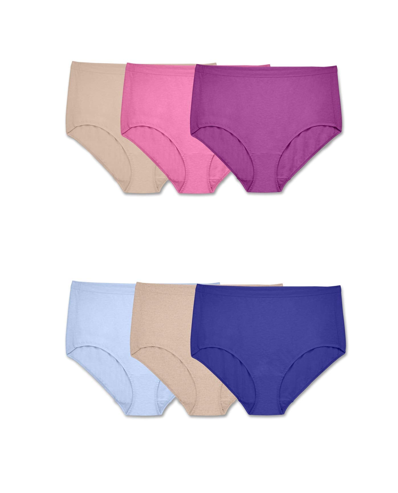 Fruit of the Loom Womens Size Underwear, Brief-Beyondsoft Cotton Blend-Assorted, 12 Plus