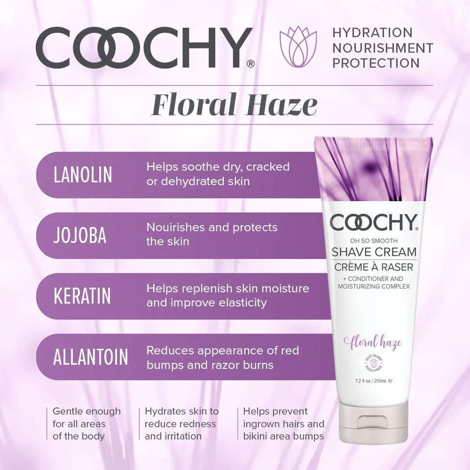 Coochy Shave Cream Floral Haze 7.2Oz