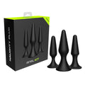 Naughty Anal Trainer Kit, Butt Plug, Prostate Massage, Silicone, Adult Sex Toy, Black
