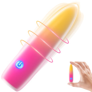 Mini Bullet Vibrator Sex Toys for Women, Small Vibrators Made of Body-Safe Silicone, Waterproof, USB Rechargeable Personal Massa