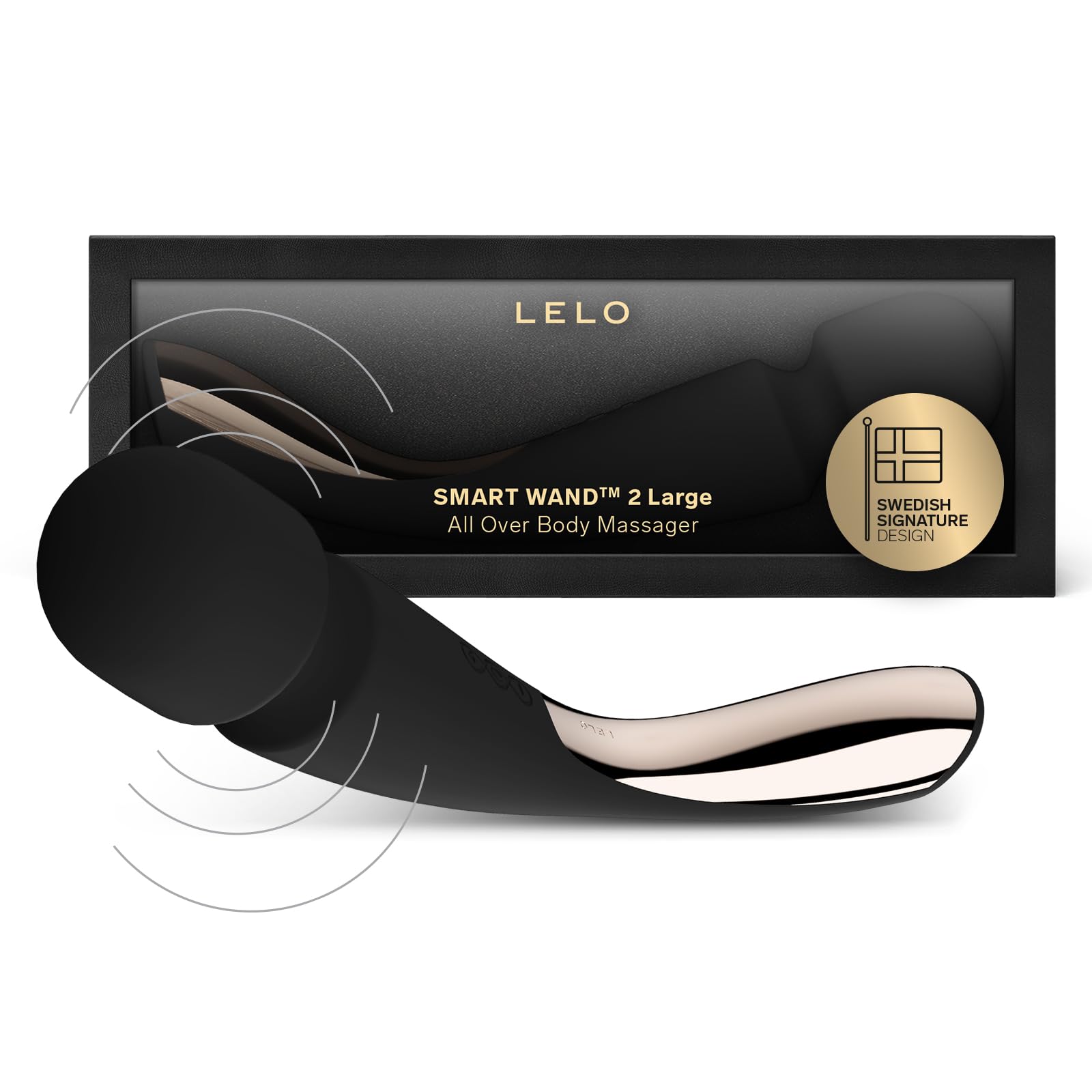 LELO Smart Wand 2 Large All-Over Body Handheld Waterproof Vibrator and Wand Massager, Vibrating Massager for Her and Wand Massag