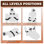BDSM Bondage Restraints Couples Sex Toys, Sex Toys Wrist to Thigh Ankle Cuffs BDSM Kit Removable, BDSM Toys Ball Gag Blindfold S
