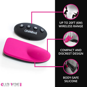 Ohmibod Club Vibe 3.0H Wearable Panty Vibrator - Personal Massager For Women - Couples Vibrator With Three Play Modes - Wireless