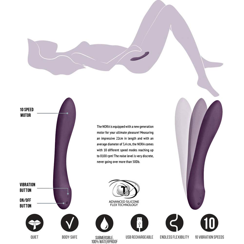 Jil by Shots America - Nora - Purple - Silicone Vibrator