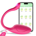APP Remote Control G-spot Panty Vibrator, Pink Fun Long Distance Bluetooth Wearable, Rechargerable Adult Sex Toys More Than 10 V