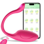 APP Remote Control G-spot Panty Vibrator, Pink Fun Long Distance Bluetooth Wearable, Rechargerable Adult Sex Toys More Than 10 V