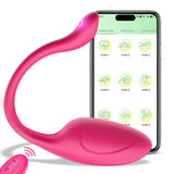 APP Remote Control G-spot Panty Vibrator, Pink Fun Long Distance Bluetooth Wearable, Rechargerable Adult Sex Toys More Than 10 V