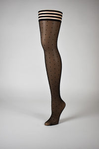 Kixies Ally Black Polka Dot Size D