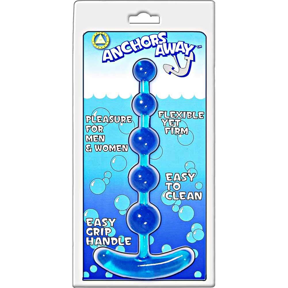 Golden Triangle Anchors Away Anal Beads, Blue