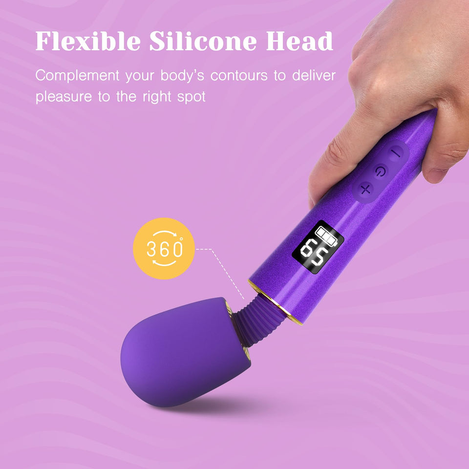 Tracy's Dog Mini Vibrator Wand [Sex Toys] Clit Stimulator | Travel-Friendly | 9 Vibrations & 5 Speeds of Pleasure | Powerful & C