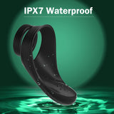 Vibrating Cock Ring with Taint Teaser, Penis Ring Erection Enhancing Vibrator Couples Sex Toys for Men, APP Remote Control Adult
