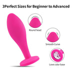 Anal Plug Anal Sex Toys,3pcs Butt Plug Jeweled Anal Plugs Silicone Anal Toys Anal Training Kit Adult Sex Toys Games Butt Plug,Pe