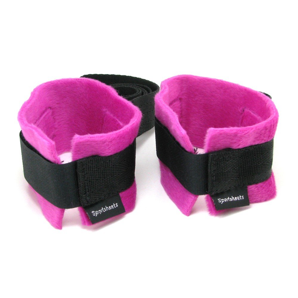 Sex & Mischief Flirt Kinky Pinky Cuffs, Pink
