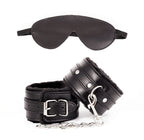 Sex Restraints Handcuffs BDSM Plush Blindfold Sleep Mask Wrist Ankle Cuffs for Couples Bondage Fetish Adjustable