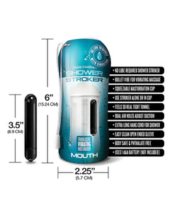 Happy Ending Vibrating Shower Stroker Mouth