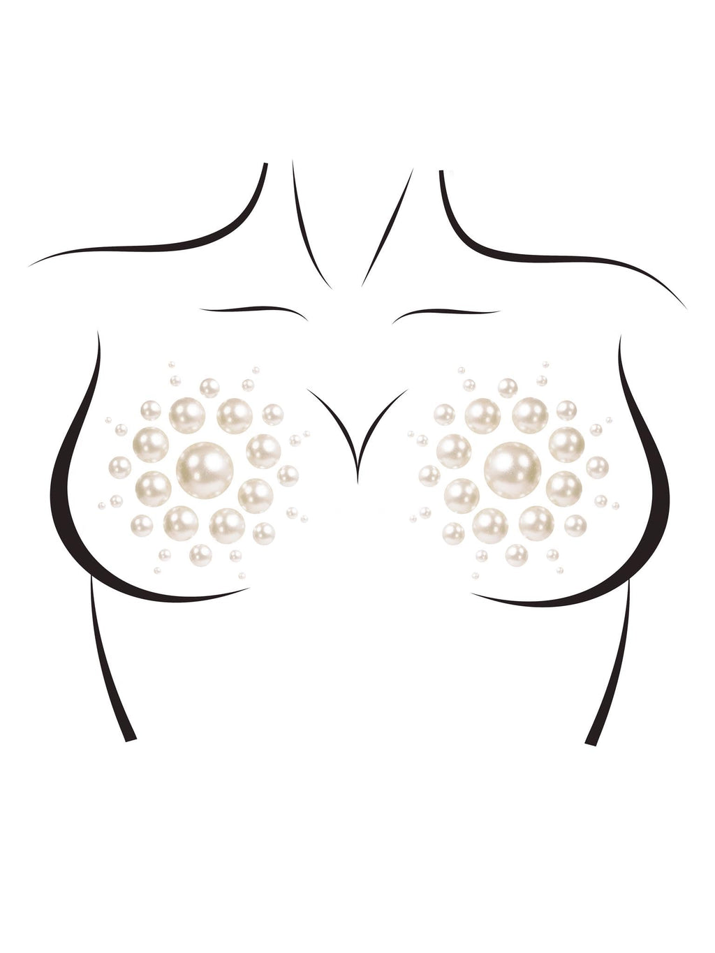 Isla adhesive nipple jewel stickers.