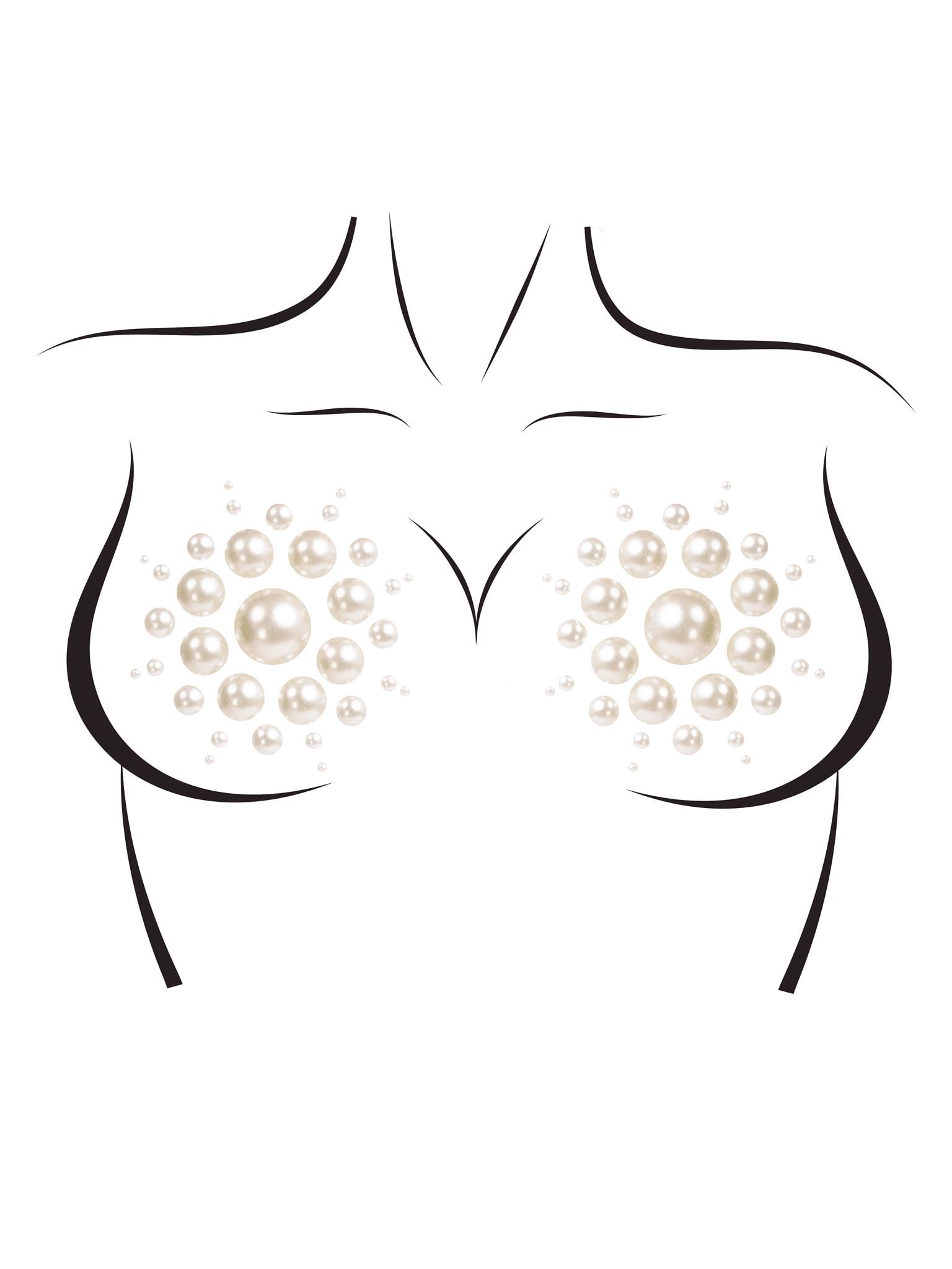 Isla adhesive nipple jewel stickers.