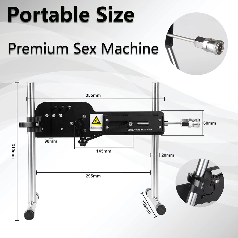 Thrusting Sex Machine, APP/Remote Control Automatic Dildo Love Machine for Women and Men, Adjustable Adult Sex Toys with Attachm