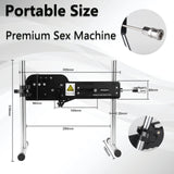 Thrusting Sex Machine, APP/Remote Control Automatic Dildo Love Machine for Women and Men, Adjustable Adult Sex Toys with Attachm