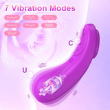 Wearable Panty Vibrator, 1.5 OZ Ultra-Light Butterfly Clitoral Vibrator with Magnetic Closure, Remote Control Vibrating Panties,