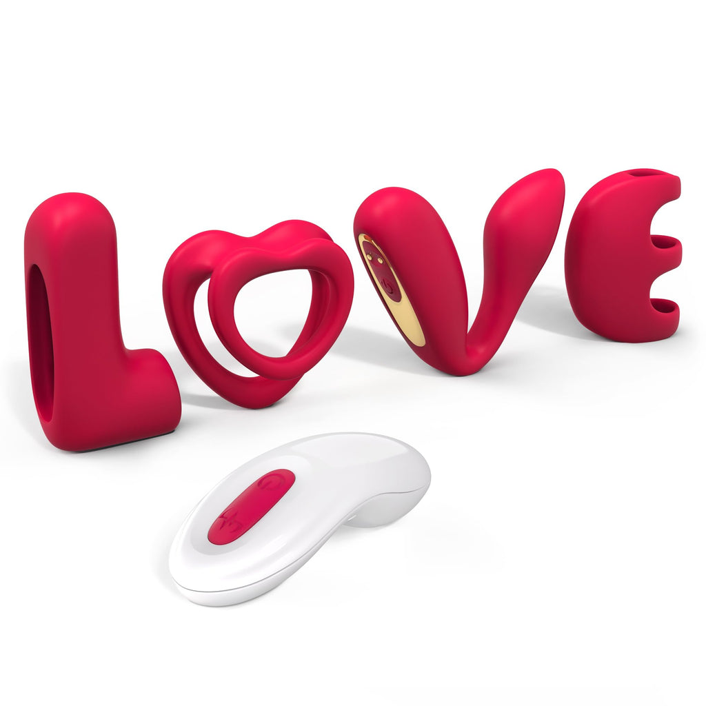 Tracy'S Dog Love Vibrator Kit, Versatile Remote Adult Sex Toys Set For Women & Couples - External Stimulator, Dual Cock Ring, Co