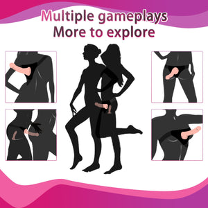 Strap on Dildo Harness Sex Toys for Couples Women, Strapless Double Dildo Thick Consoladores Realistic G Spot Anal Vibrator with
