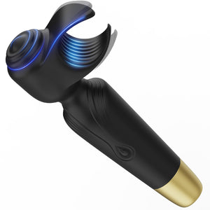 Tracy's Dog Sex Toys for Men and Couple, Powerful Penis Vibrator Male Masturbator Adult Toys, 2 in 1 Male Sex Toy Stroker for Gl