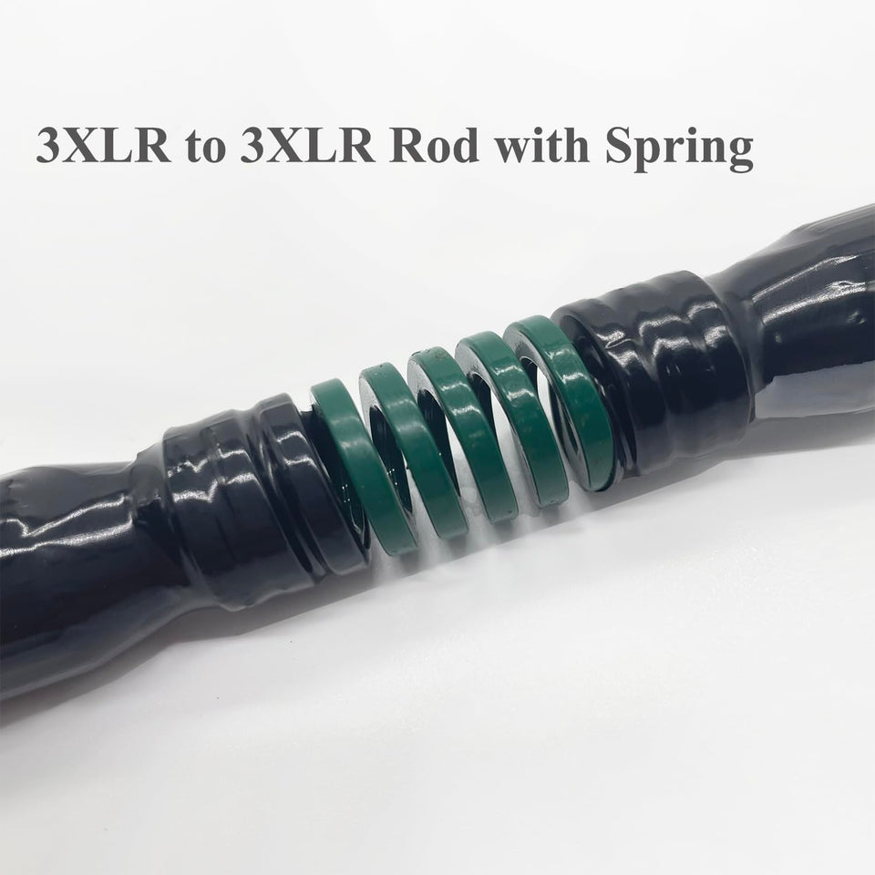 TenFruit 3XLR to 3XLR Connetor with Spring Extension Rod Sex Machine Device Attachements 3XLR Adapter for 3XLR Dildo Masturbator