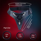 Strap on Beginner Slim Dildo Fantasy Small Sex Toy for Lesbian Women, Wearable Strapon Harness with 7 Inch Realistic Silicone So