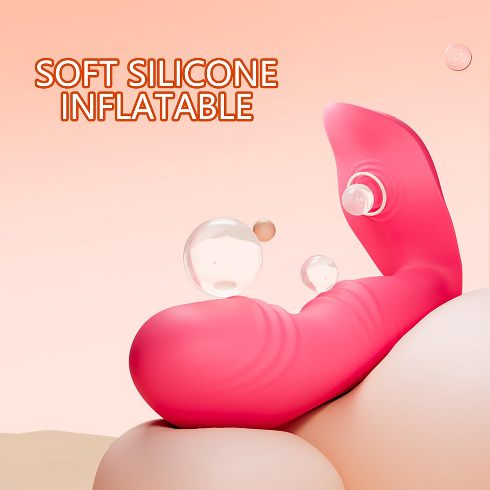 XYVYNZ Inflatable Butt Plug Anal Vibrator Dildo Prostate Massager Sex Toy for Men and Women with 10 Vibrating Butt Plug Anal Plu
