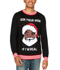 Tipsy Elves Mens Ask Your Mom Ugly Christmas Sweater Size Medium
